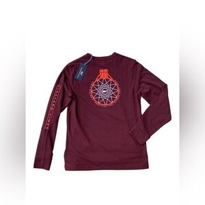 Vineyard Vines NWT Size L, 16, Nothing But Net Basketball Long Sleeve Pocket Tee